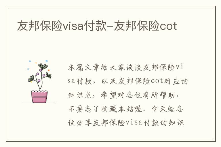 友邦保险visa付款-友邦保险cot