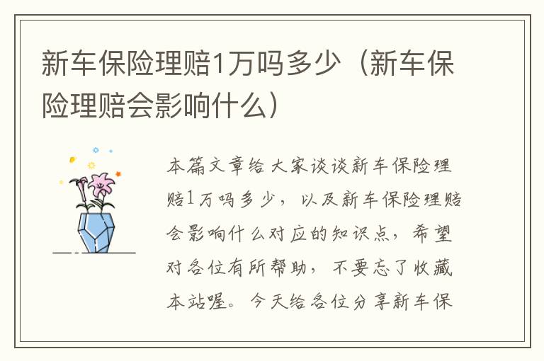 新车保险理赔1万吗多少（新车保险理赔会影响什么）