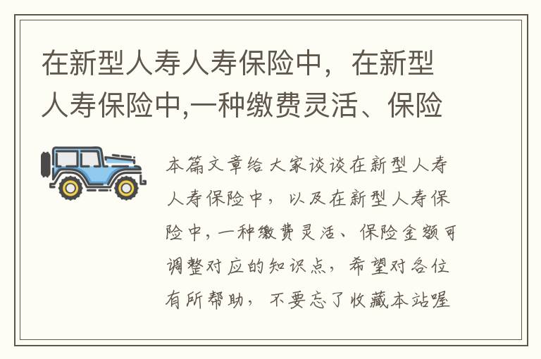 在新型人寿人寿保险中，在新型人寿保险中,一种缴费灵活、保险金额可调整